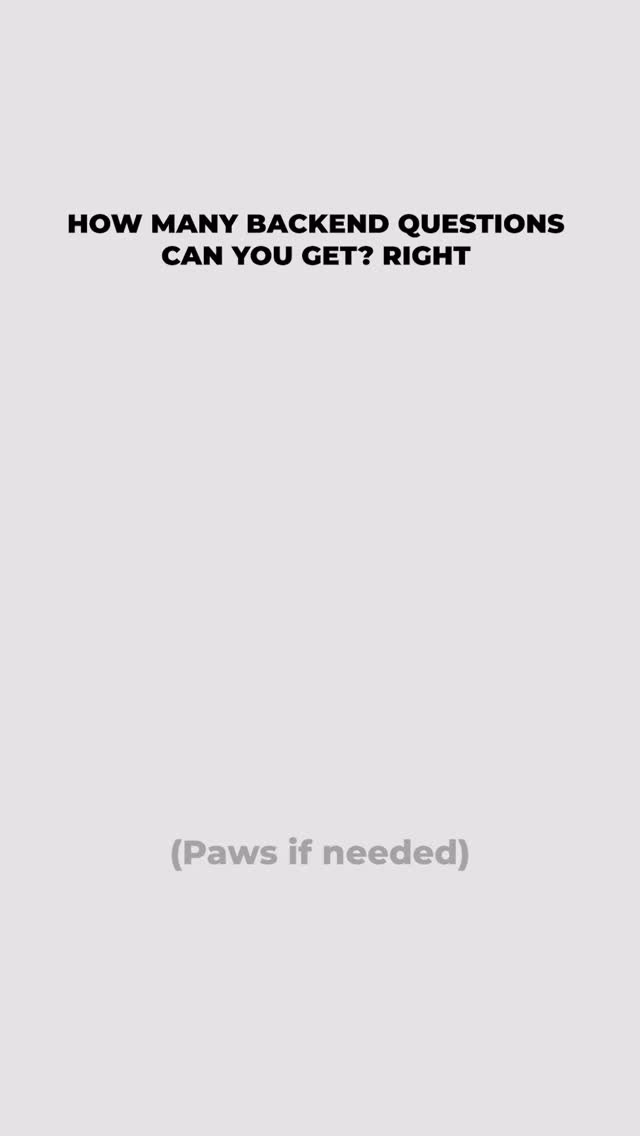 Backend Quiz